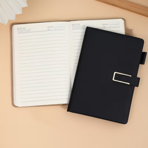 A5 Leather-Faced Business Notebook